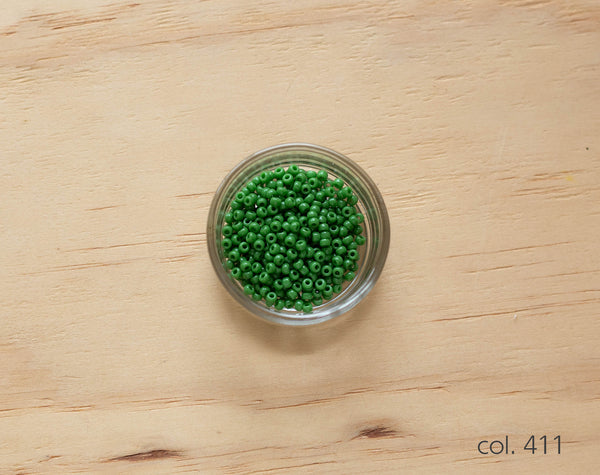 Miyuki seed beads - Shades of green
