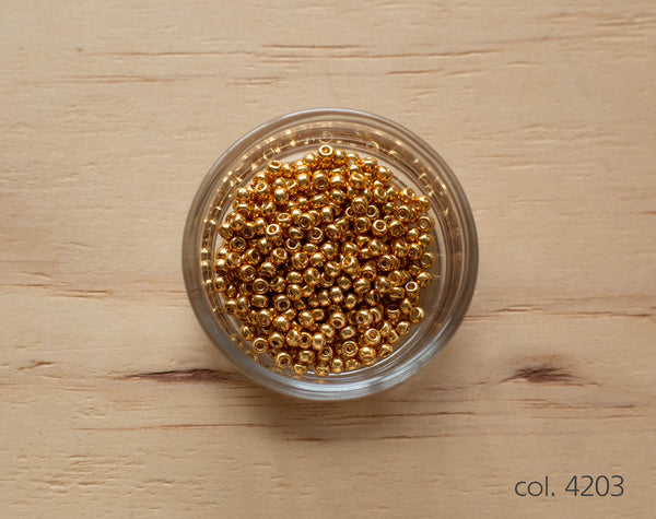 Miyuki seed beads - Shades of gold