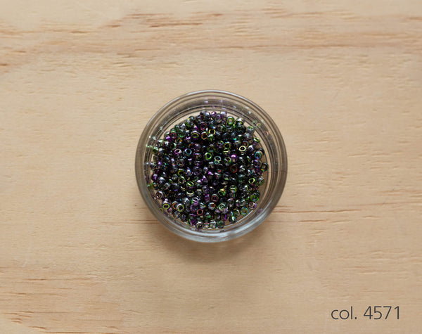 Miyuki seed beads - Shades of green