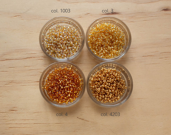 Miyuki seed beads - Shades of gold