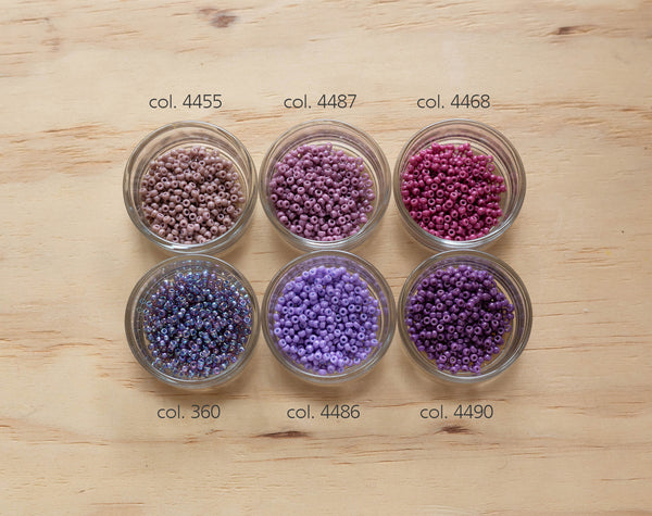 Miyuki seed beads - Shades of purple
