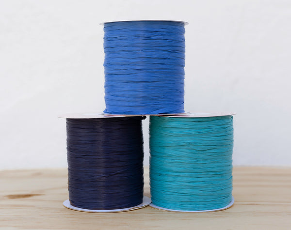 ISPIE Raffia Yarn - shades of blue - 250m