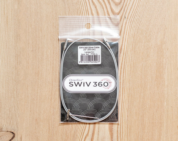 ChiaoGoo SWIV360™ Silver Cable in 55cm length
